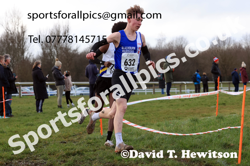 Mens Under-17s 2026 Northern Cross Country Champs., Pontefract Racecourse, Pontefract. Photo: David T. Hewitson/Sports for All Pics